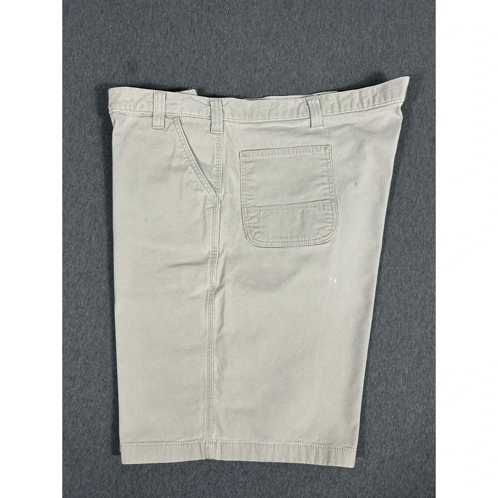 Carhartt Men's Relaxed Fit Utility Canvas Shorts Khaki Size 52